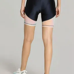 Puma Blue Color-Block Sports Shorts image 2
