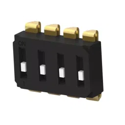 TE CONNECTIVITY 4 Way Surface Mount DIP Switch SPST Raised Actuator, EDS04SNRSTR04Q (Pack of 900)-image-98