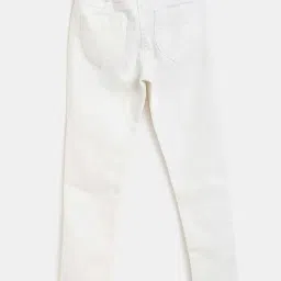 Tales & Stories Kids White Slim Fit Joggers image 2