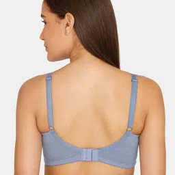 Zivame Blue Non-Wired Full Coverage Bra image 2