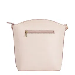 Caprese Elsy Powder Pink Faux Leather Floral Sling Handbag image 2