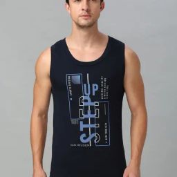 Van Heusen Navy Regular Fit Graphic Vest-picture-19