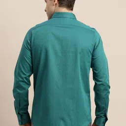 Turtle Sea Green Cotton Regular Fit Dobby Shirt image 2