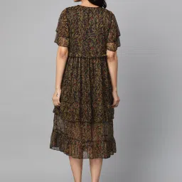 Melon by PlusS Green & Black Regular Fit Dress image 2