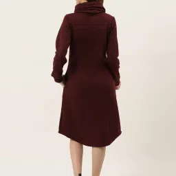 BRINNS Dark Maroon Midi Dress image 2