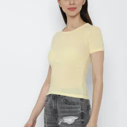 American Eagle Outfitters Yellow Round Neck T-Shirt image 3