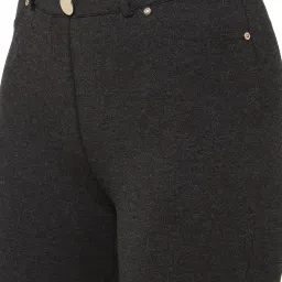 Only Dark Grey Textured Leggings image 5