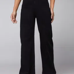 DOLCE CRUDO Women Wide Leg High-Rise Jeans-image-91