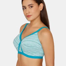 Zivame Blue Non-Wired Full Coverage Bra image 3