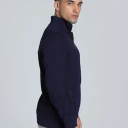 Puma Blue Cotton Slim Fit Jacket image 3