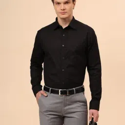 Cantabil Black Solid Shirt-image-42