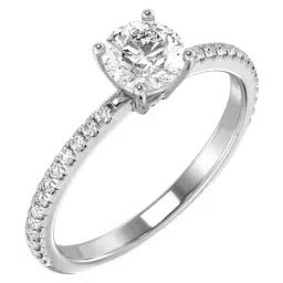 Emori 18k White Gold & Diamond Classic Solitaire Ring-picture-12