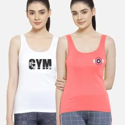 Friskers Multicolor Graphic Print Camisole (Pack Of 2) image 1