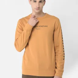 Crimsoune Club Mustard Regular Fit Printed Sweatshirt image 1