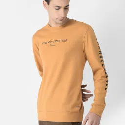 Crimsoune Club Mustard Regular Fit Printed Sweatshirt image 3