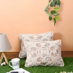 Romee White Wool Embroidery Cushion Covers-image-23