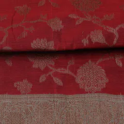 Meena Bazaar Ethnic Motifs Woven Design Unstitched Dress Material image 5