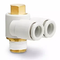 SMC KQ2 Series Elbow Fitting, 6 mm to R 1/4 Male, Threaded-to-Tube Connection Style, KQ2Z06-02AS-picture-31