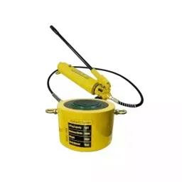 Hartley Hydraulic Cylinder Jack with Hand Pump Kit 100 Ton (100000 Kg) Load Capacity Alloy Steel Yellow, RSC-10050+700A-picture-23