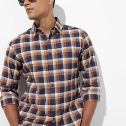 R.Code by The Roadster Life Co. Tartan Checks Shirt-picture-20