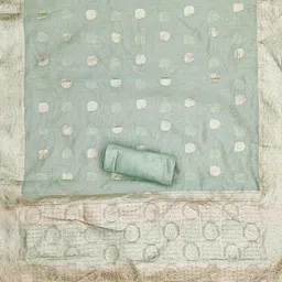 DIVASTRI Woven Design Unstitched Dress Material image 4