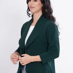 BAESD Shawl Collar Open Front Regular Fit Blazer image 4