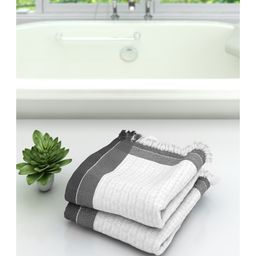 Athom Living 100% Premium Cotton Bath Towel Pack Of 2 - White-picture-27