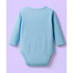 Babyhug 100% Cotton Interlock Knit Onesies With Vehicle Print Pack Of 3 - Yellow White & Blue image 3