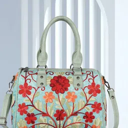 EVEDA Women Floral Printed Structured Satchel Bag-picture-34