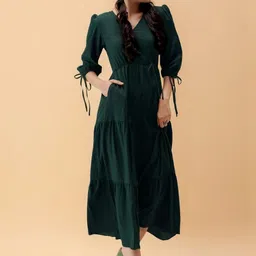 all about you Crepe A-Line Midi Dress image 2