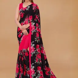 Moda Rapido Floral Poly Georgette Saree-picture-39