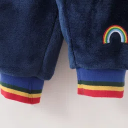 Kookie Kids Full Sleeves Winter Wear Suit Bear Applique - Blue image 5