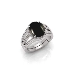 Todani Jems Unisex Agate Stone Silver Plated Ring image 1