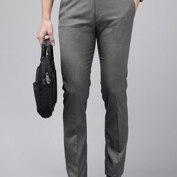 Arrow Men Hudson Tailored Tapered Fit Formal Trousers-picture-44