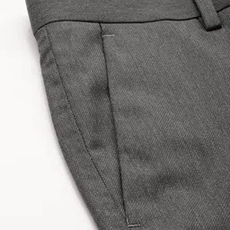 Arrow Men Hudson Tailored Tapered Fit Formal Trousers image 5