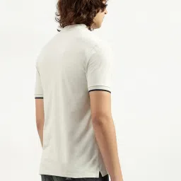 United Colors of Benetton Light Grey Regular Fit Polo T-Shirt image 2