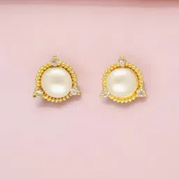 Sri Jagdamba Pearls Babita Pearl Earrings for Women and Girls-image-0