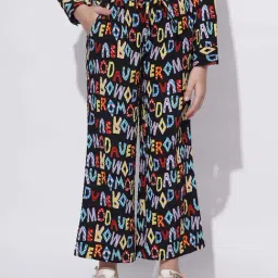 Vero Moda Girls Jet Black Printed Pants-image-5