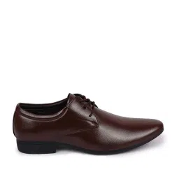 Fausto Men's Brown Derby Shoes image 2