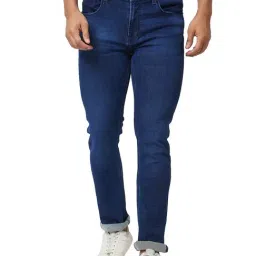 Spykar Blue Cotton Regular Fit Jeans-picture-11