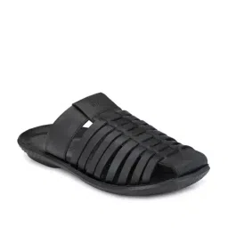 Hitz Men's Black Mule Shoes-picture-48
