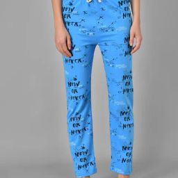 Kotty Blue Graphic Print Pyjamas-picture-40