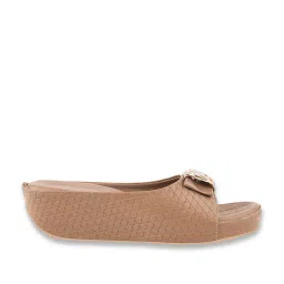 Shoetopia Women's Beige Casual Wedges image 2