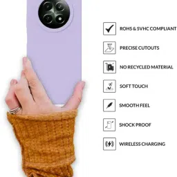 Sprig Back Cover for Realme C65 5G (Purple) image 4
