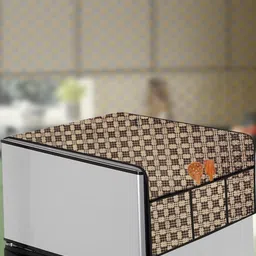 The Furnishing Tree Brown Plastic Refrigerator Cover-picture-38
