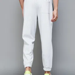 Fame Forever by Lifestyle Grey Melange Cotton Regular Fit Joggers image 2