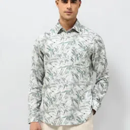 U.S. Polo Assn. Green Cotton Regular Fit Printed Shirt-picture-39