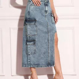 Miss Chase Blue Skirt image 2