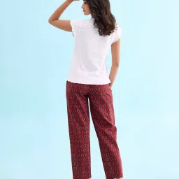 Go Colors! Red Cotton Printed Lounge Pants image 2