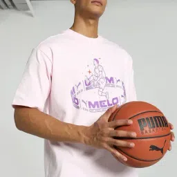 Puma Whisp Of Pink Cotton Regular Fit Printed Sports T-Shirt-picture-17